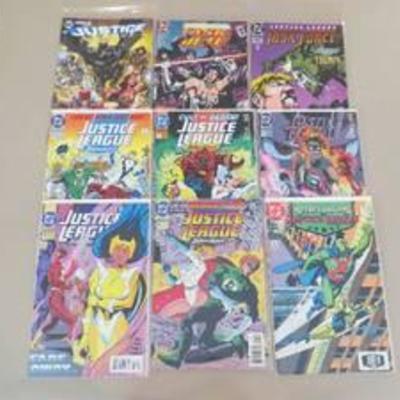 Comic Book Lot of 9 Justice League