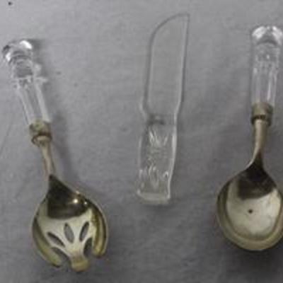 Glass Spoon and Knife