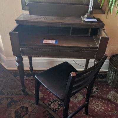 writing desk/table with mail compartments (some love) $90