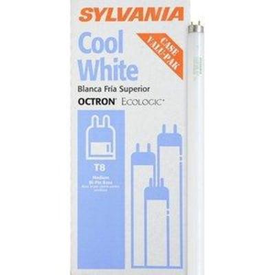 Sylvania 22433 32-watt T8 Octron Fluorescent Ecologic Lamp with Instant Start or Rapid Start, Cool White, 12-Pack