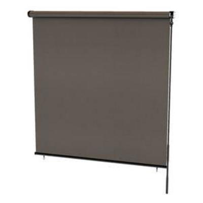 Radiance Cordless Exterior Crank Operated Coconut Brown Solar Shade