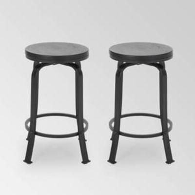 Skyla Modern Industrial Swiveling Counter Stool (Set of 2) by Christopher Knight Home Retail $165.99