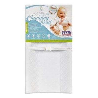 LA Baby Waterproof Contour Changing Pad, 32 - Made in USA. Easy to Clean wNon-Skid Bottom, Safety Strap, Fits All Standard Changing...