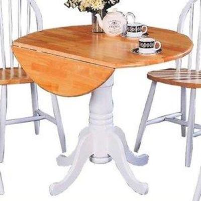 Coaster Home Furnishings 4241 Country Dining Table, top Natural and White