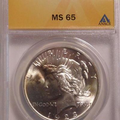 1923 Peace Silver Dollar - MS65