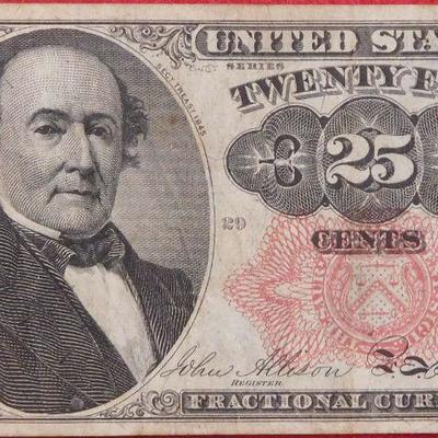 25 Cent Fractional Currency