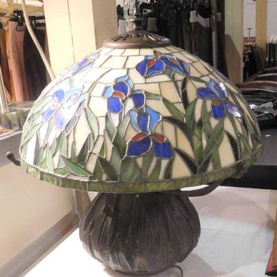 Bronze Stain Glass Lamp