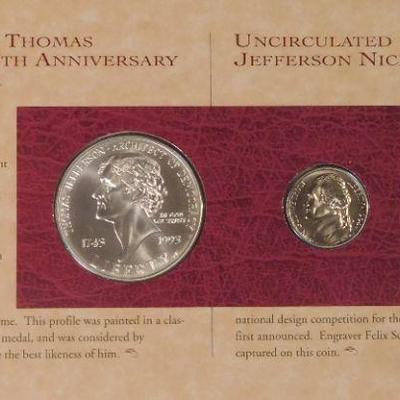 Thomas Jefferson Coin and Currency Set