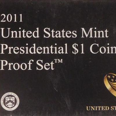 2011 Proof Presidential Dollar Set