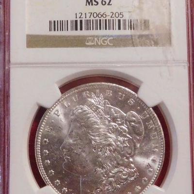 1904-O Morgan Silver Dollar - MS62