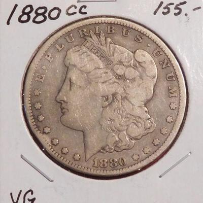 1880cc Morgan Silver Dollar