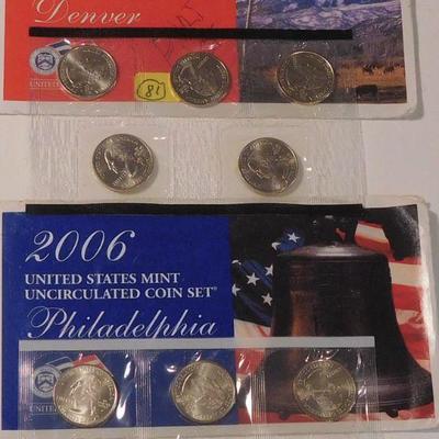 2006 Partial Mint Set D&P - Quarters Only