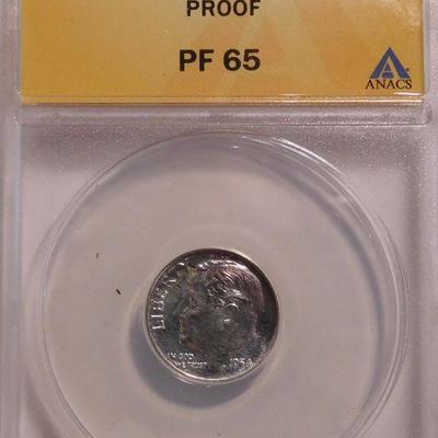 1954 Roosevelt Dime - PF65