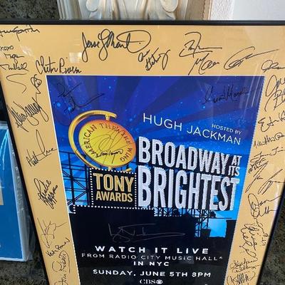 Signed Tony Award Poster 30 plus stars