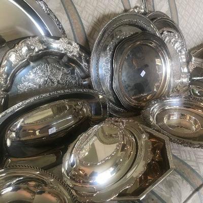 Silver Plate serving Pieces