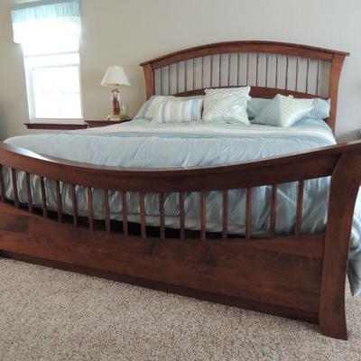 Brand New. Amish-made handcrafted bed. $1,000 or best offer.