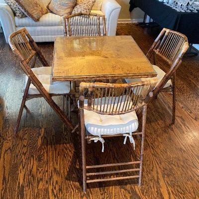 Coastal Dining Bamboo Table & Chairs