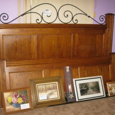 KING HEAD AND FOOT BOARD WITH SIDE RAILS                   
          BUY IT NOW $ 425.00