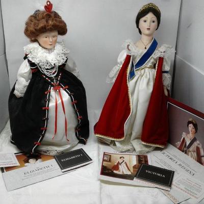 Collectible Royalty Porcelain Franklin Heirloom Dolls Vintage