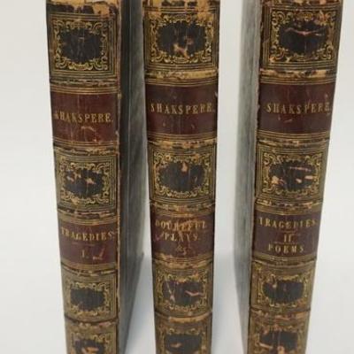 1007	3 ILLUSTRATED VOLUMES OF SHAKESPEARE EDITED BY CHARLES KNIGHT, *DOUBTFUL PLAYS*, *TRAGEDIES*, AND *TRADEDIES*
