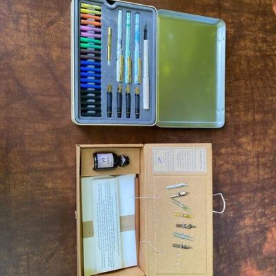 Calligraphy set, includes book and some other pens.
