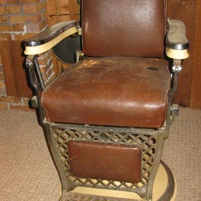 Emil J Paidar antique barber chair   BUY IT NOW $ 255.00
