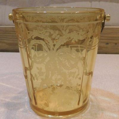 Depression Glass Ice Bucket