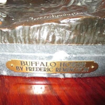 Bronze ~ Buffalo Horse By Frederic Remington  