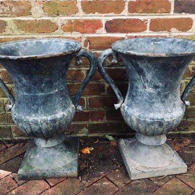 Cast Iron Garden Urn