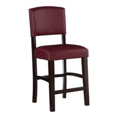 Linon Monaco Counter Stool, 24 inch Seat Height, Multiple Colors