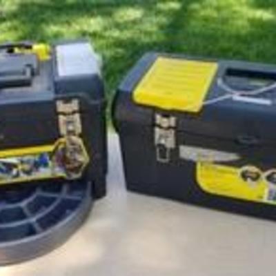 2 Stanley tool boxes