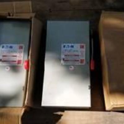 3 Heavy Duty Eaton Saftey Switch Boxes