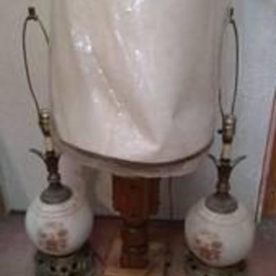 Lot of 3 Vintage Lamps