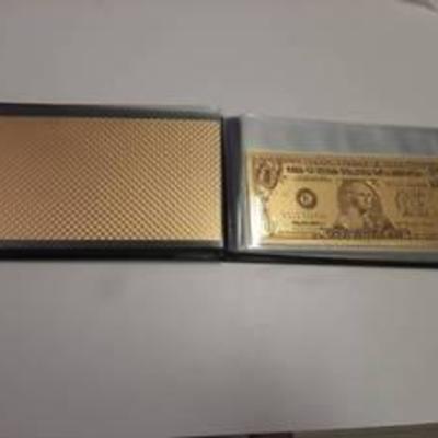 Set of 7 Gold Banknotes