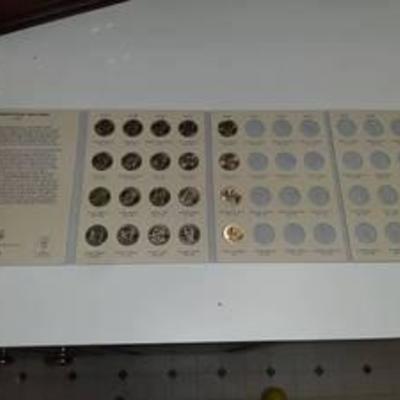 Presidential Dollar Book with 20 Coins