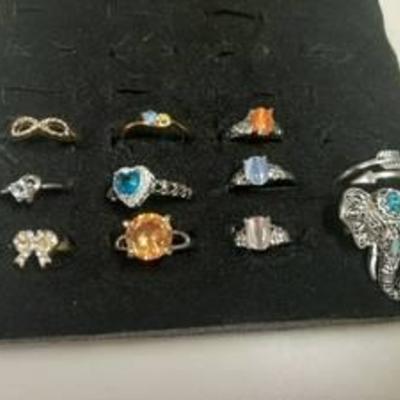 11 Assorted Rings