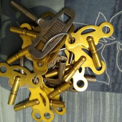 Antique Clock Keys