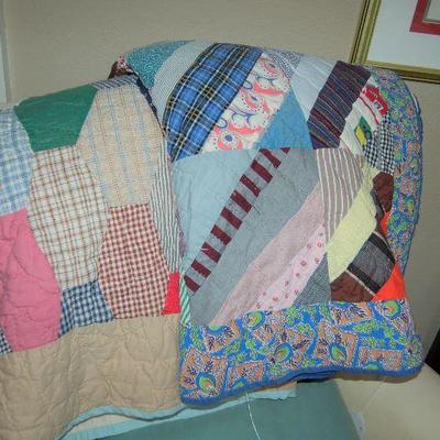 Hand-stitched quilts