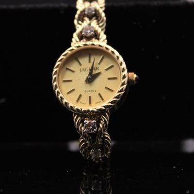 Ladies 14K Gold and Diamond Watch