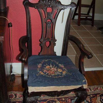 Needlepoint dining chairs