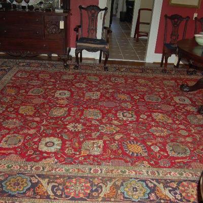One of several antique rugs