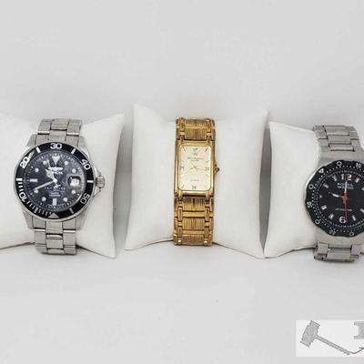 568	

3 Watches
Brands Include Fossil, Invicta, Jules Jiirgenson (not authenticated)