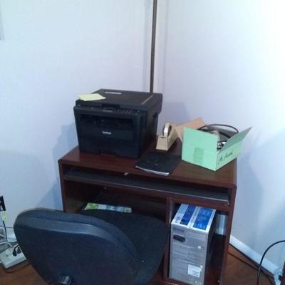 office chair $15.00 printer and stand $25.00