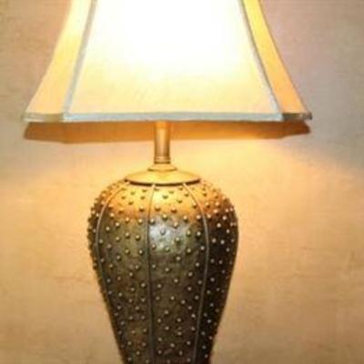 Decorative gold lamp. 