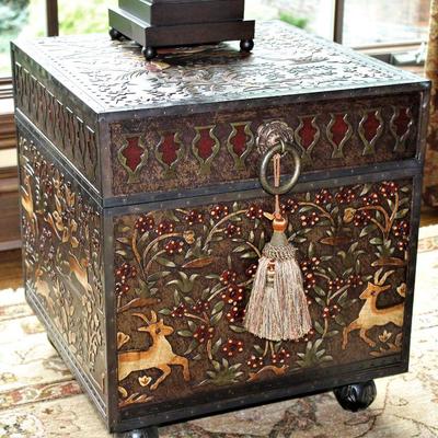 decorative Chest w/ Deer Scene/First Place