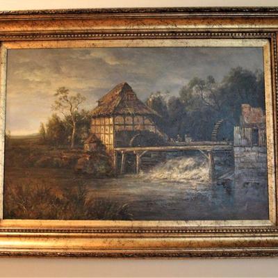 Old Mill Scene/Signed Home Gallery 