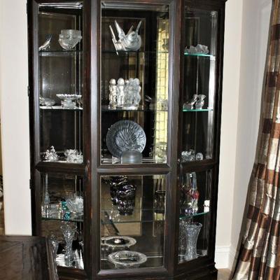 Black Lighted Curio Cabinet/Century/Beeline Tulsa