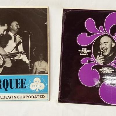 1097	LOT OF TWO BRITISH BLUES ALBUMS; THE LEGENDARY CYRIL DAVIS AND THE ROUDHOUSE FOUR (FOLKLORE MONO F-LEUT/9) & R & B FROM THE MAREQUEE...