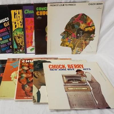 1161	LOT OF TEN CHUCK BERRY ALBUMS; LIVE AT THE FILLMORE AUDITORIUM, GOLDEN HITS, CHUCK BERRY IS ON TOP, AFTER SCHOOL SESSION, CONCERTO...