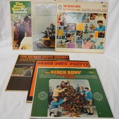 1039	LOT OF 6 BEACH BOYS ALBUMS ALL ARE ON CAPITAL RECORDS LABEL; BEACH BOYS' PARTY (IS GATE FOLD & COMES W/ MINIATURE PRINTS) PET...